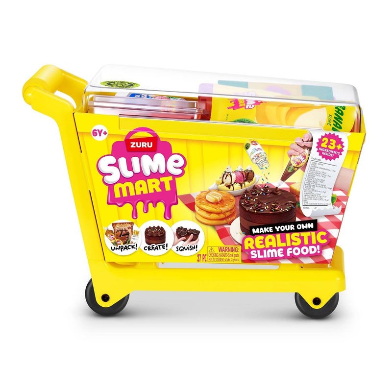 Slime Mart Series 1 Make Your Own Realistic Slime Food! Shopping Cart DIY Kit (27 Pieces) - Image 1